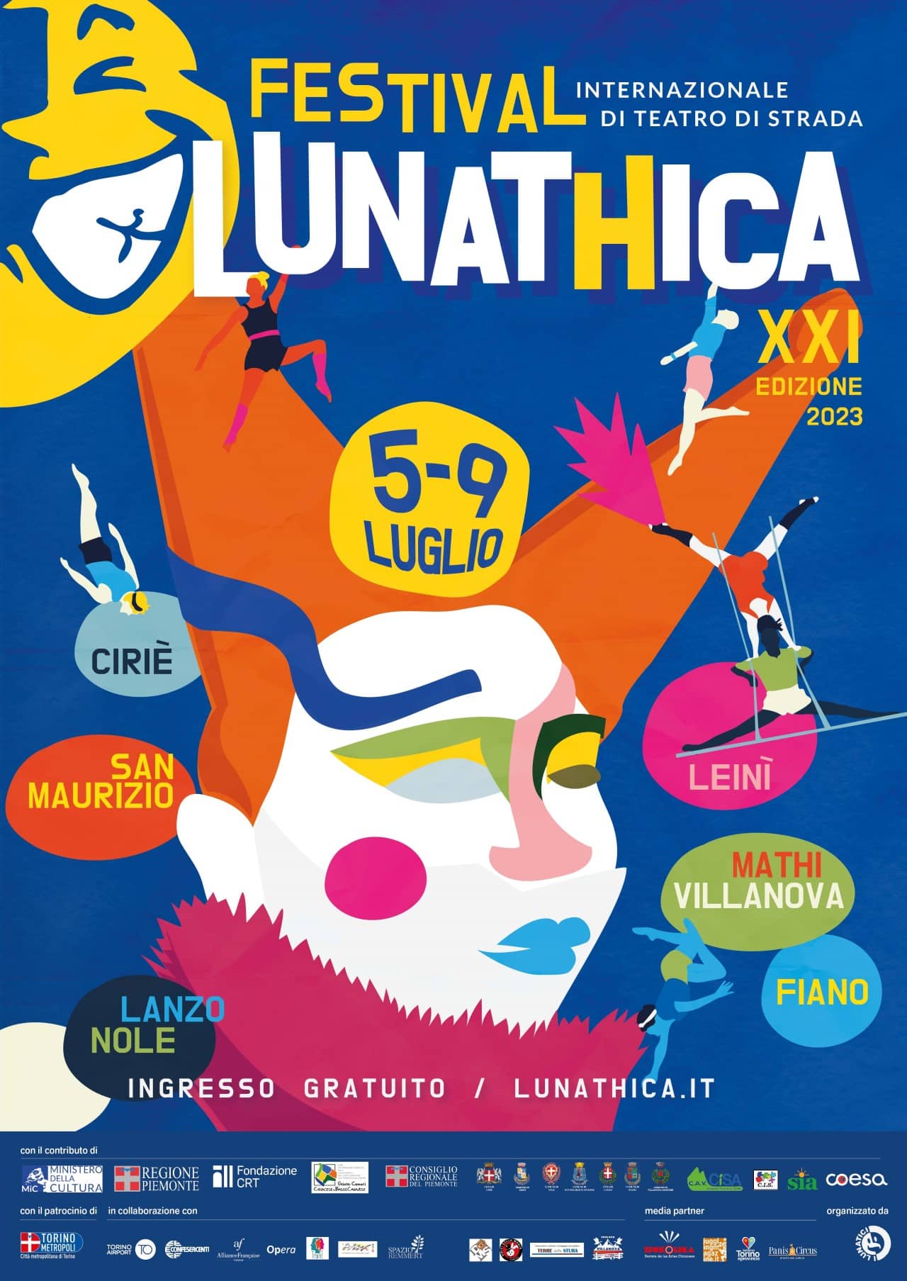 XXI edizione dl Lunathica Festival Internazionale di Teatro di Strada_5-9 luglio 2023